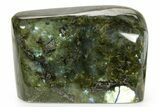 Flashy Free-Standing Polished Labradorite - Madagascar #372727-1